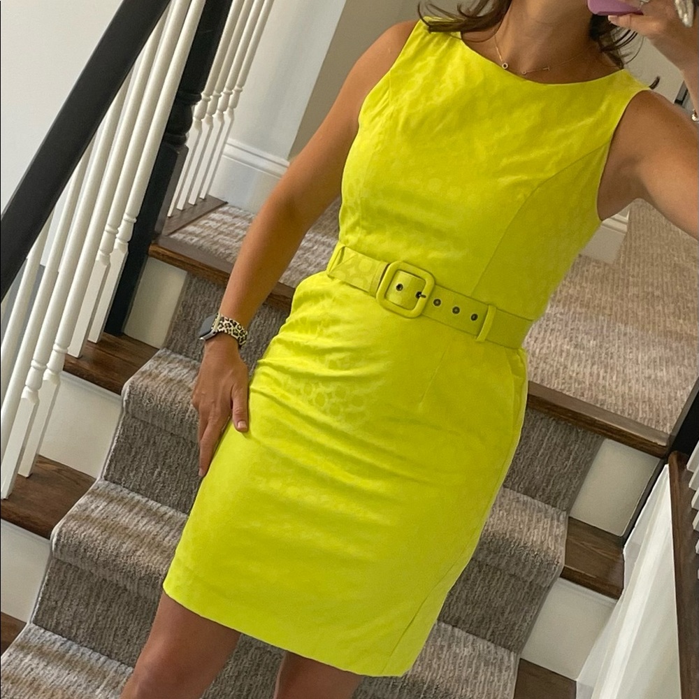Banana republic neon yellow dress. No tags, but never warn anywhere.